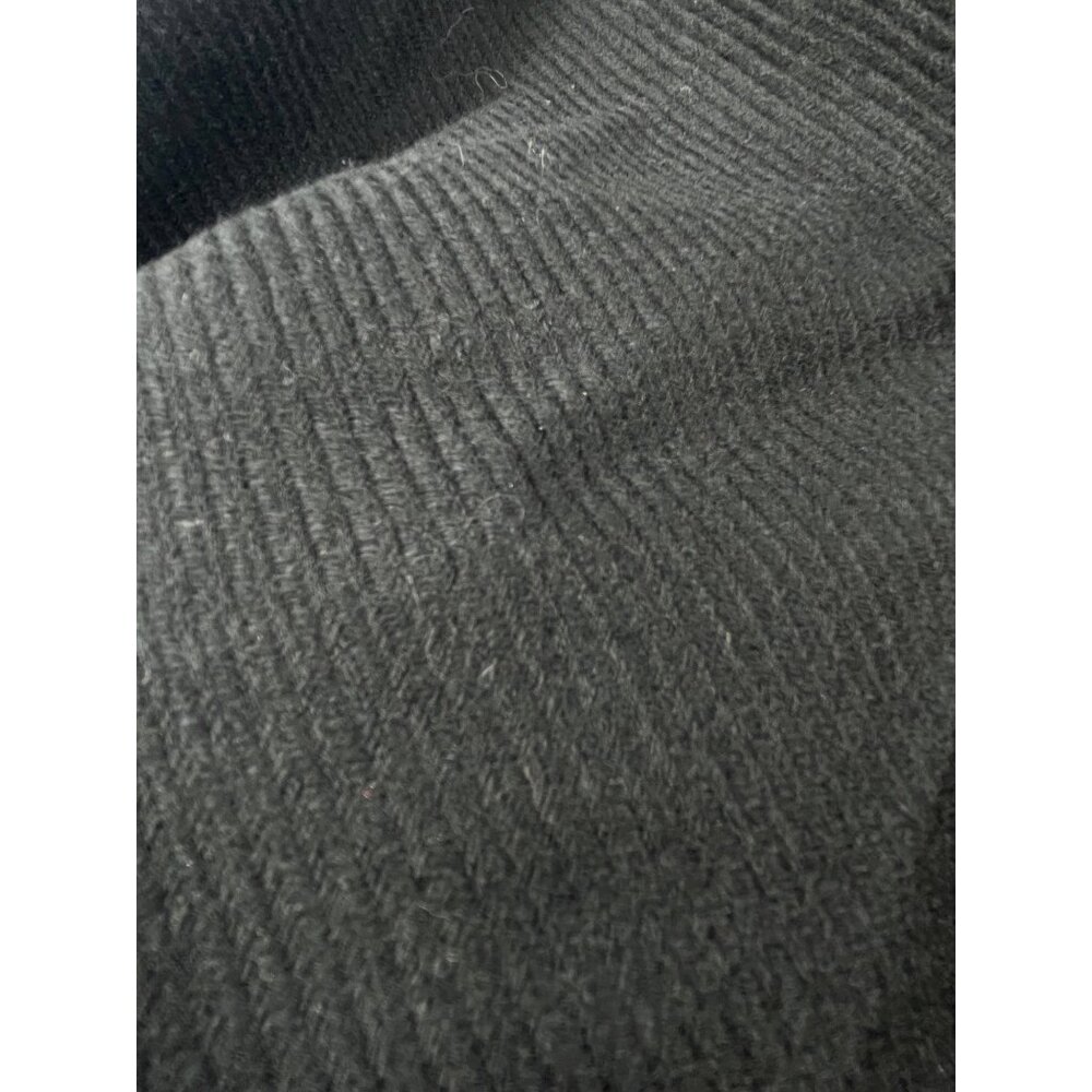 Oversized 85” Made in Italy Cashmere Wool Silk Scarf Black Fringe Wrap Ann taylo - Picture 5 of 11